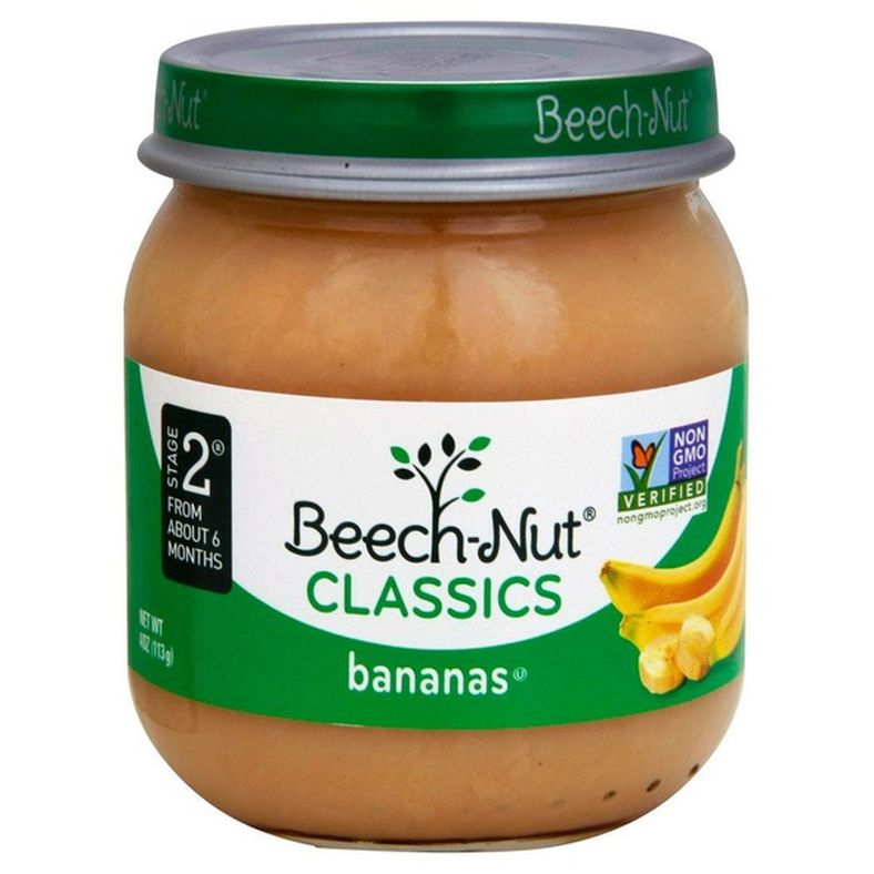 Beech-Nut Stage 2 Baby Food, Banana, 4 oz Jar