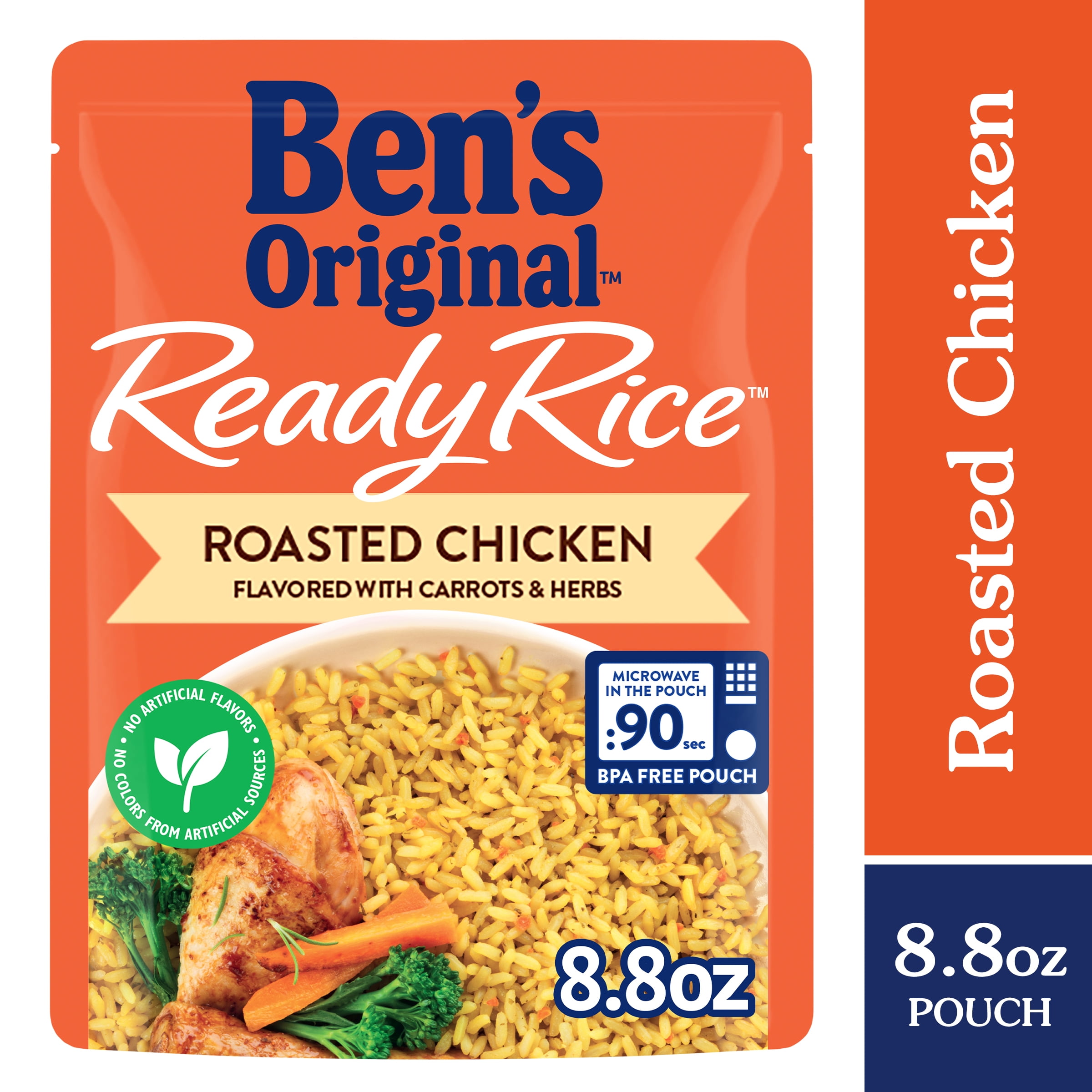 BEN'S ORIGINAL READY RICE, Roasted Chicken, 8.8 oz. pouch