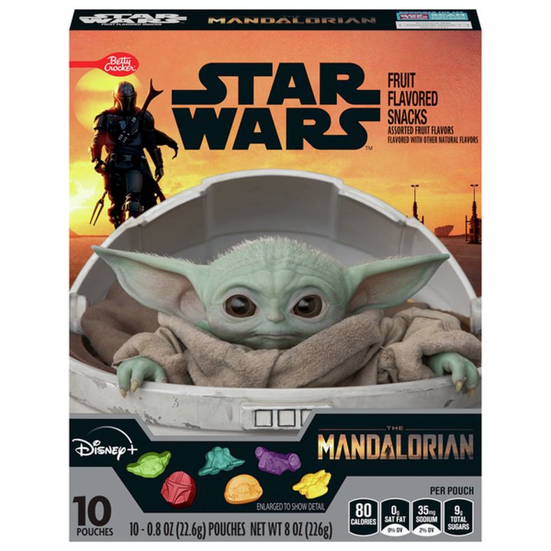 Betty Crocker Fruit Flavored Snacks, Assorted Fruit Flavors, The Mandalorian