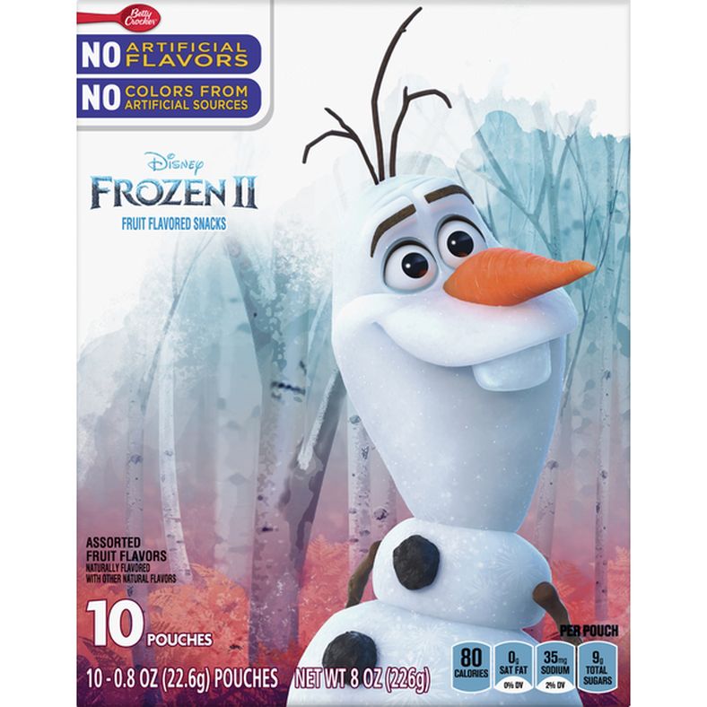 Betty Crocker Fruit Snacks, Frozen II, Assorted Fruit Flavors