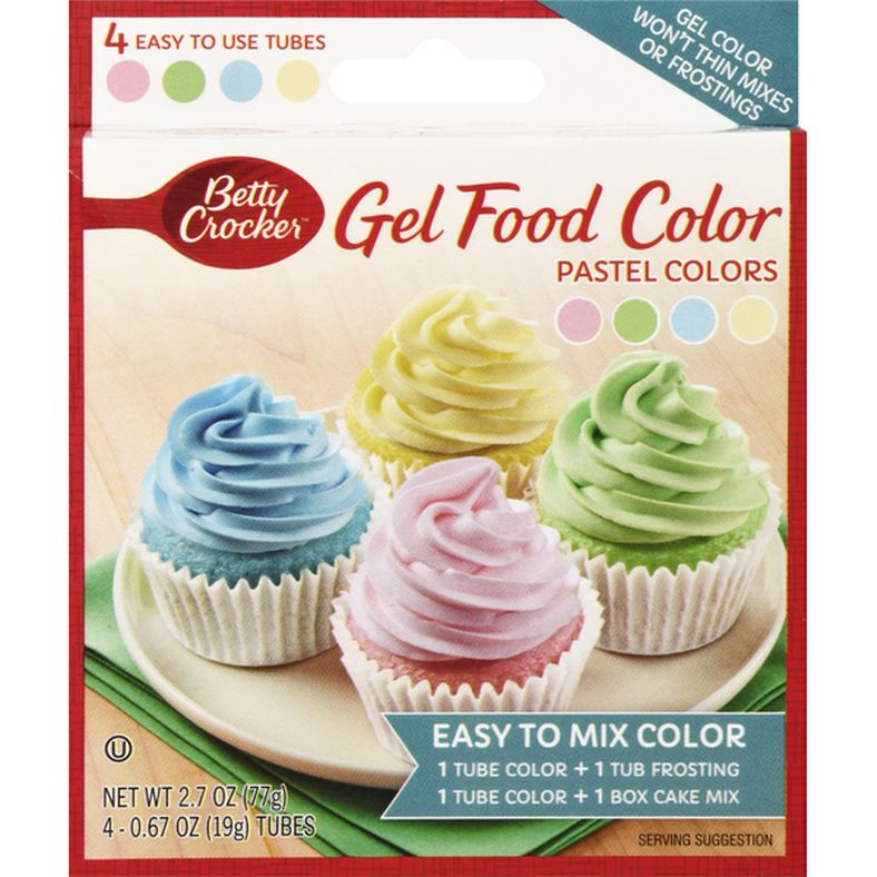 Betty Crocker Gel Food Color, Pastel