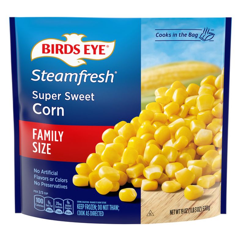 Birds Eye Steamfresh Super Sweet Corn, Frozen Vegetables