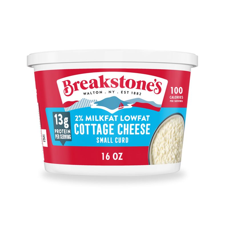 Breakstone's Cottage Cheese, 2% Milkfat, Lowfat, Small Curd