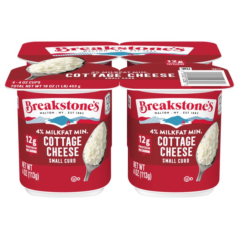 Breakstone's Cottage Cheese, 4% Milkfat Min, Small Curd