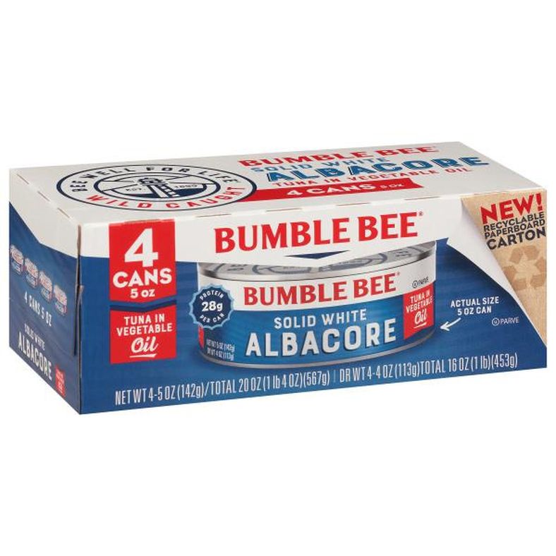 Bumble Bee Solid White Albacore in Vegetable Oil Tuna