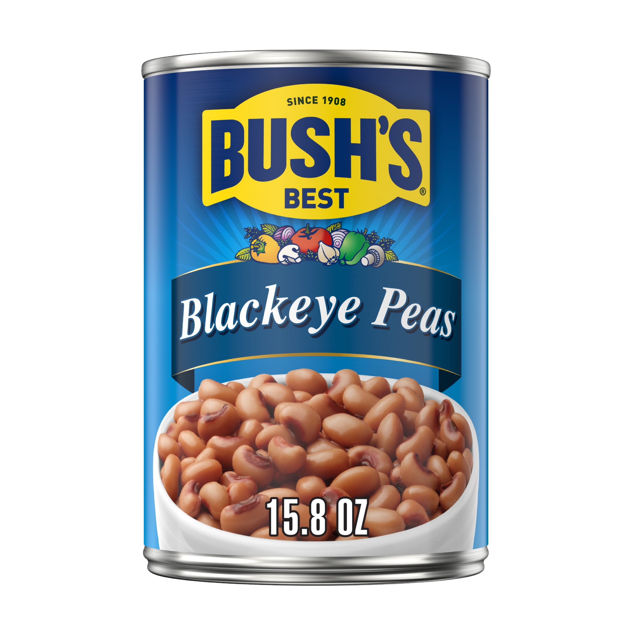 Bush's Blackeye Peas, Canned Black Eyed Peas, 15.8 oz