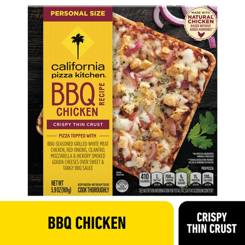 California Pizza Kitchen Bbq Chicken Personal Size Frozen Pizza With Crispy Thin Crust
