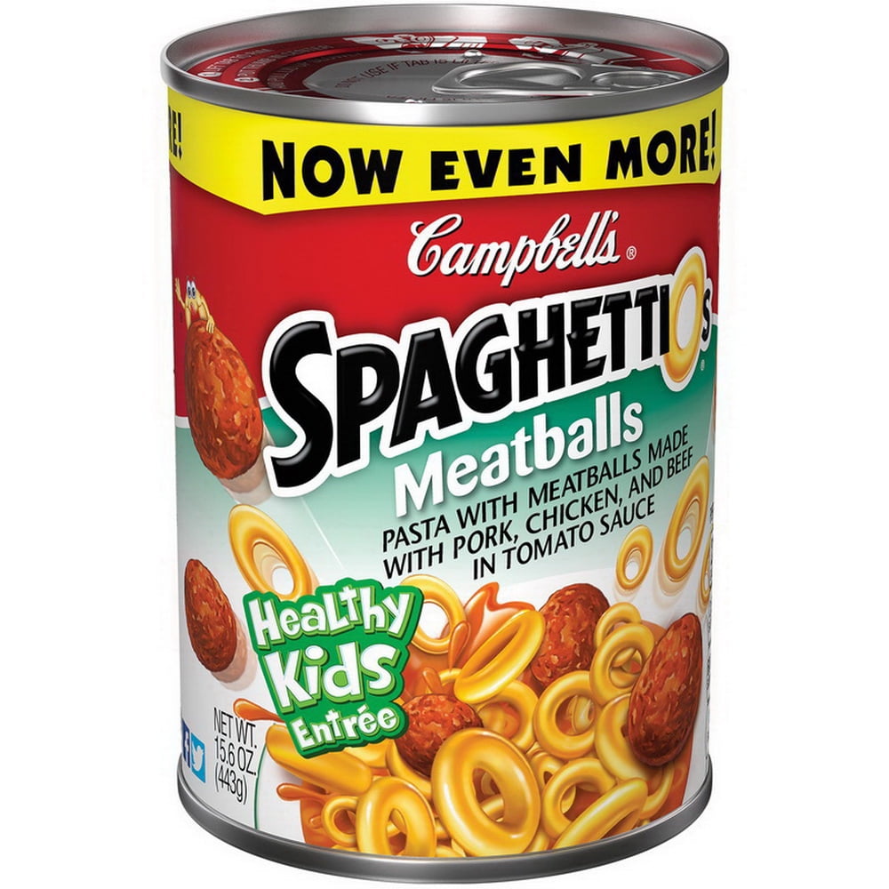 Campbells Spaghetti O s And Meatballs Pasta, 15.6 Ounces, 24 Per Case - Available at Good Kitchen Market on StoresGo
