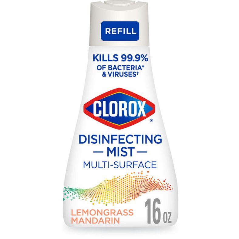 Clorox Disinfecting Mist, Lemongrass Mandarin, Disinfecting Refill