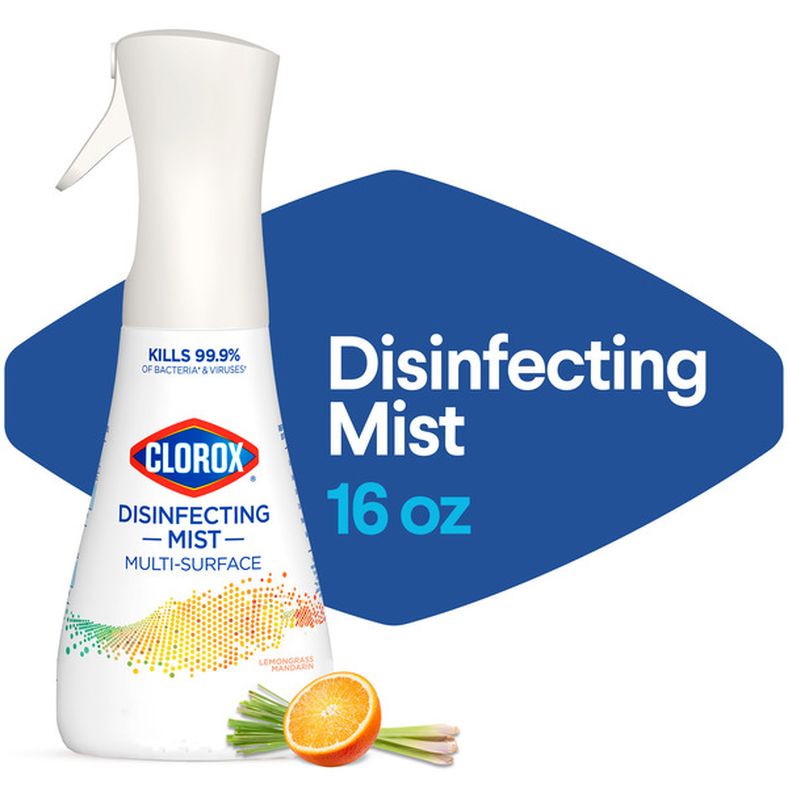 Clorox Disinfecting Mist, Lemongrass Mandarin, Sanitizing & Antibacterial Spray