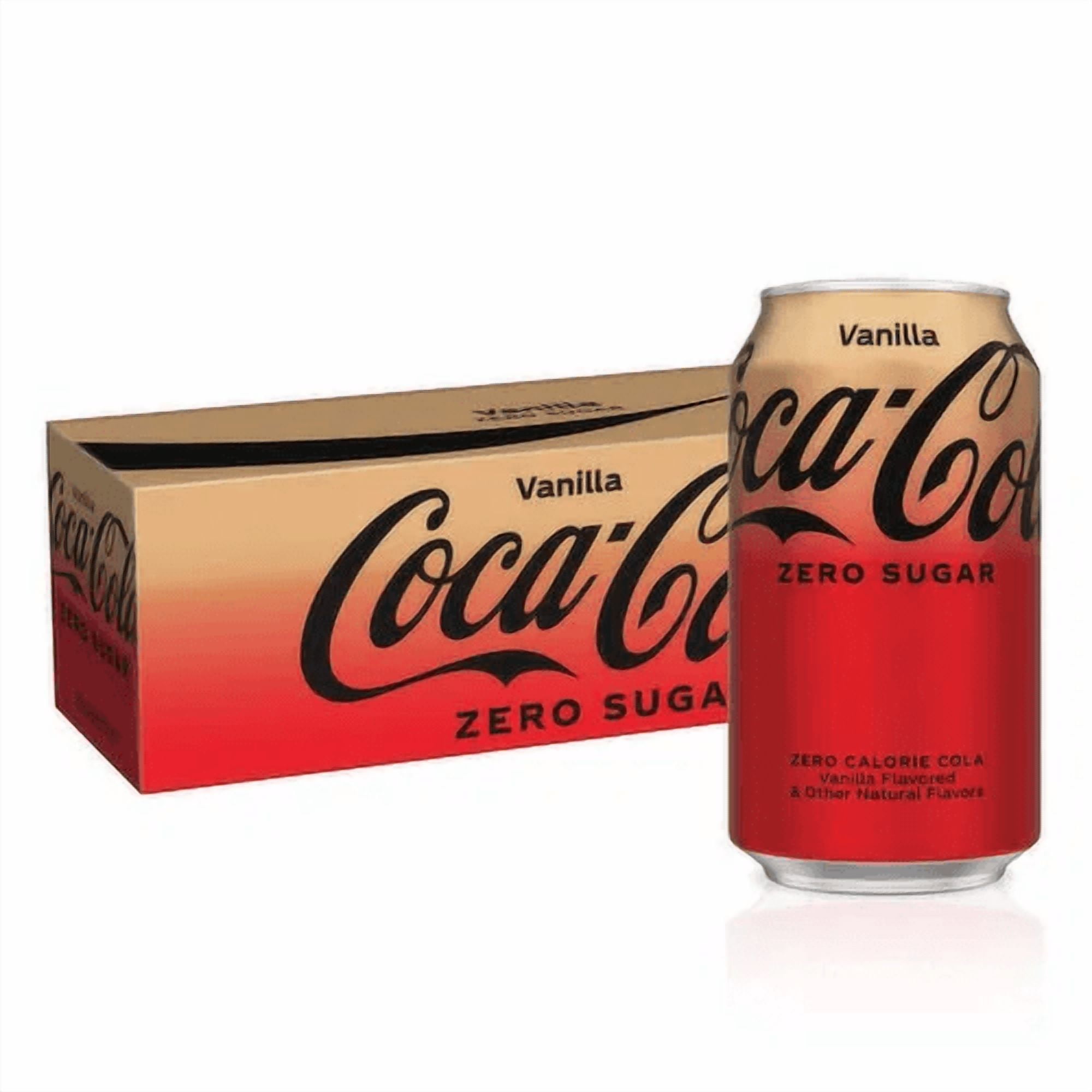 Coca-Cola Vanilla Zero Sugar Soda Pop, 12 fl oz, 12 Pack Cans