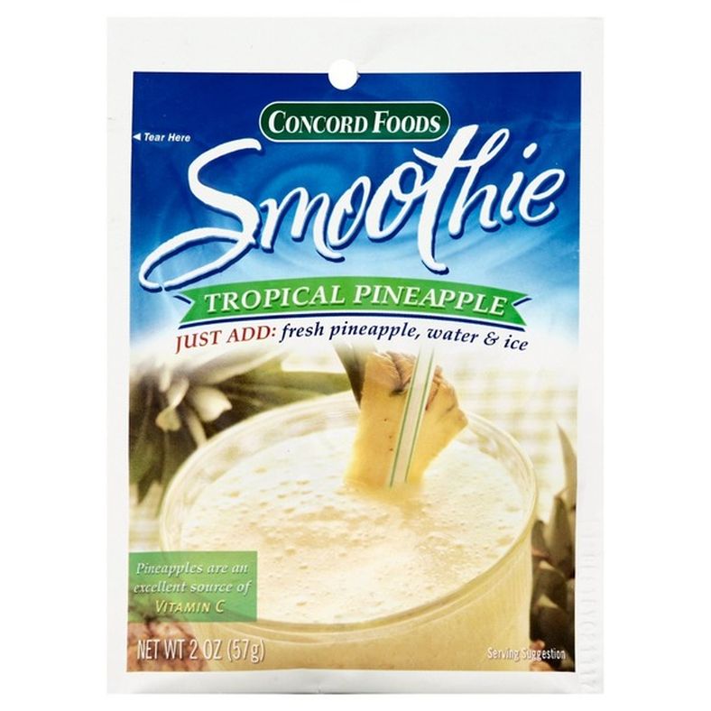 Concord Foods Smoothie Mix, Tropical Pineapple