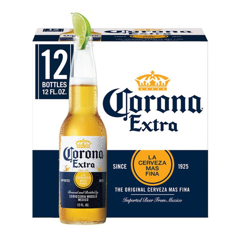 Corona Extra Mexican Lager Import Beer Bottles