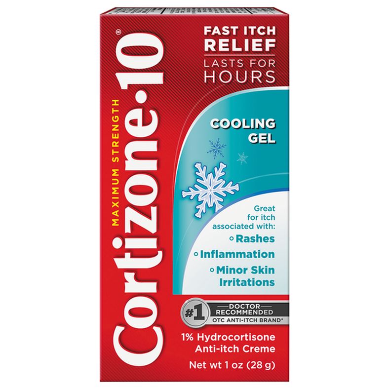 Cortizone 10 Anti-Itch Creme, Cooling Gel, Maximum Strength