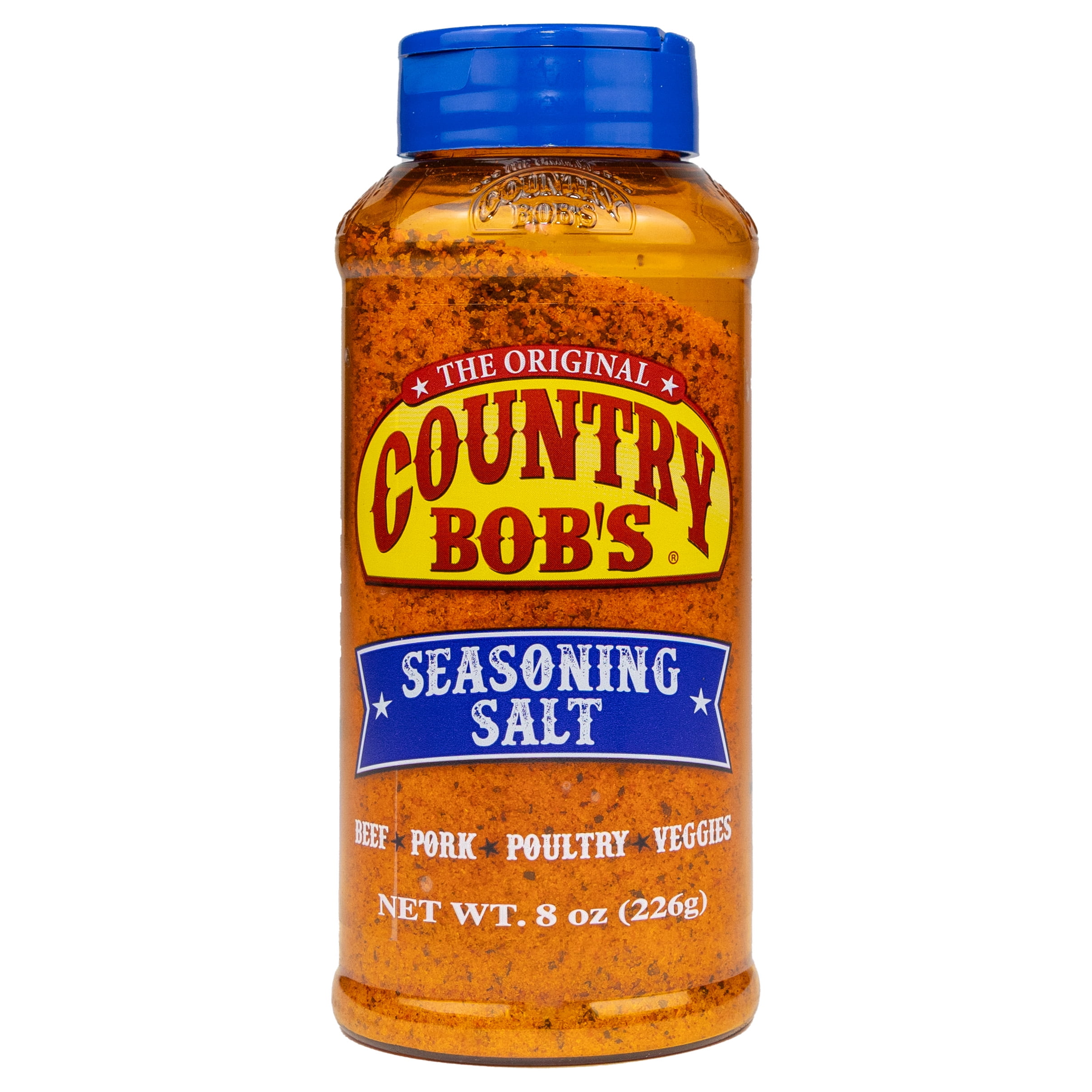 Country Bob's Seasoning Salt for Barbecue & Seasoning, 8oz