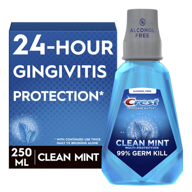 Crest Pro-Health Multi Protection Clean Mint CPC Antigingivitis/Antiplaque Oral Rinse