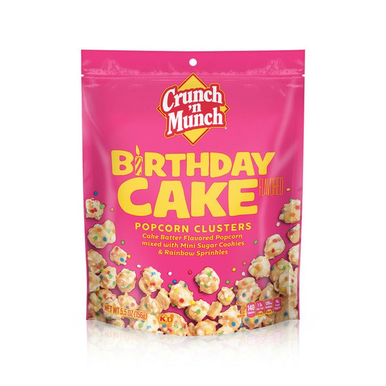 Crunch ‘n Munch Birthday Cake Flavored Popcorn Clusters