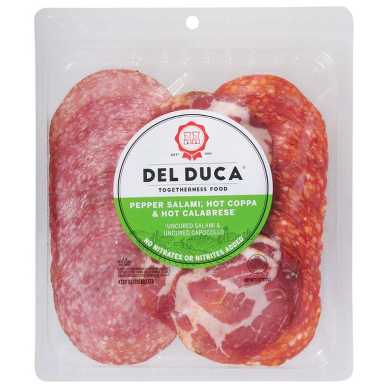 Del Duca Pepper Salami, Hot Coppa & Hot Calabrese