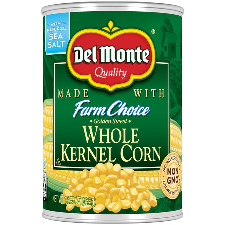 Del Monte FRESH CUT Whole Kernel Corn, Canned Vegetables