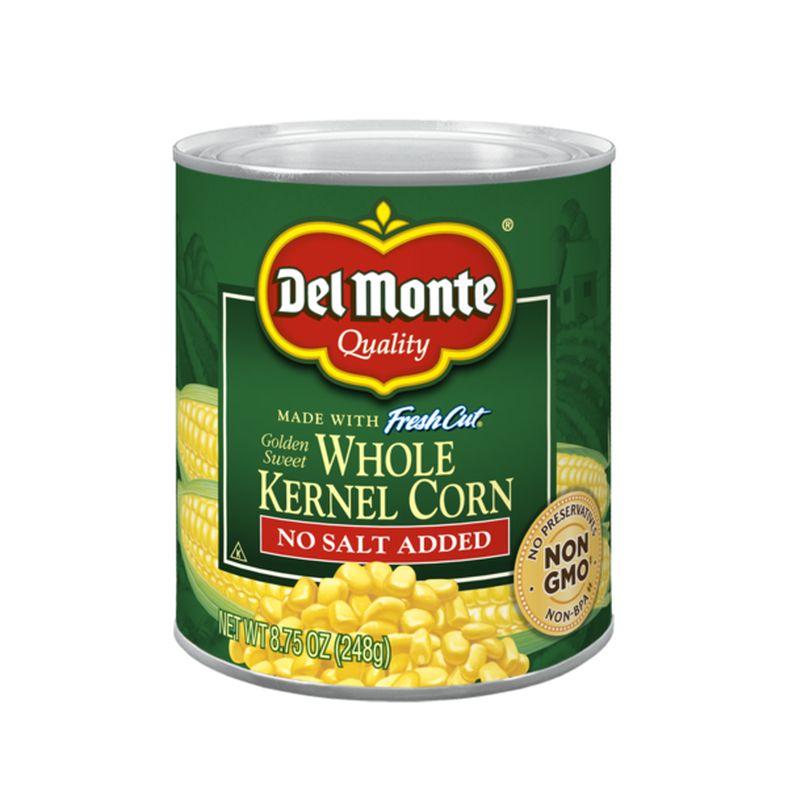 Del Monte No Salt Added Golden Sweet Whole Kernel Corn