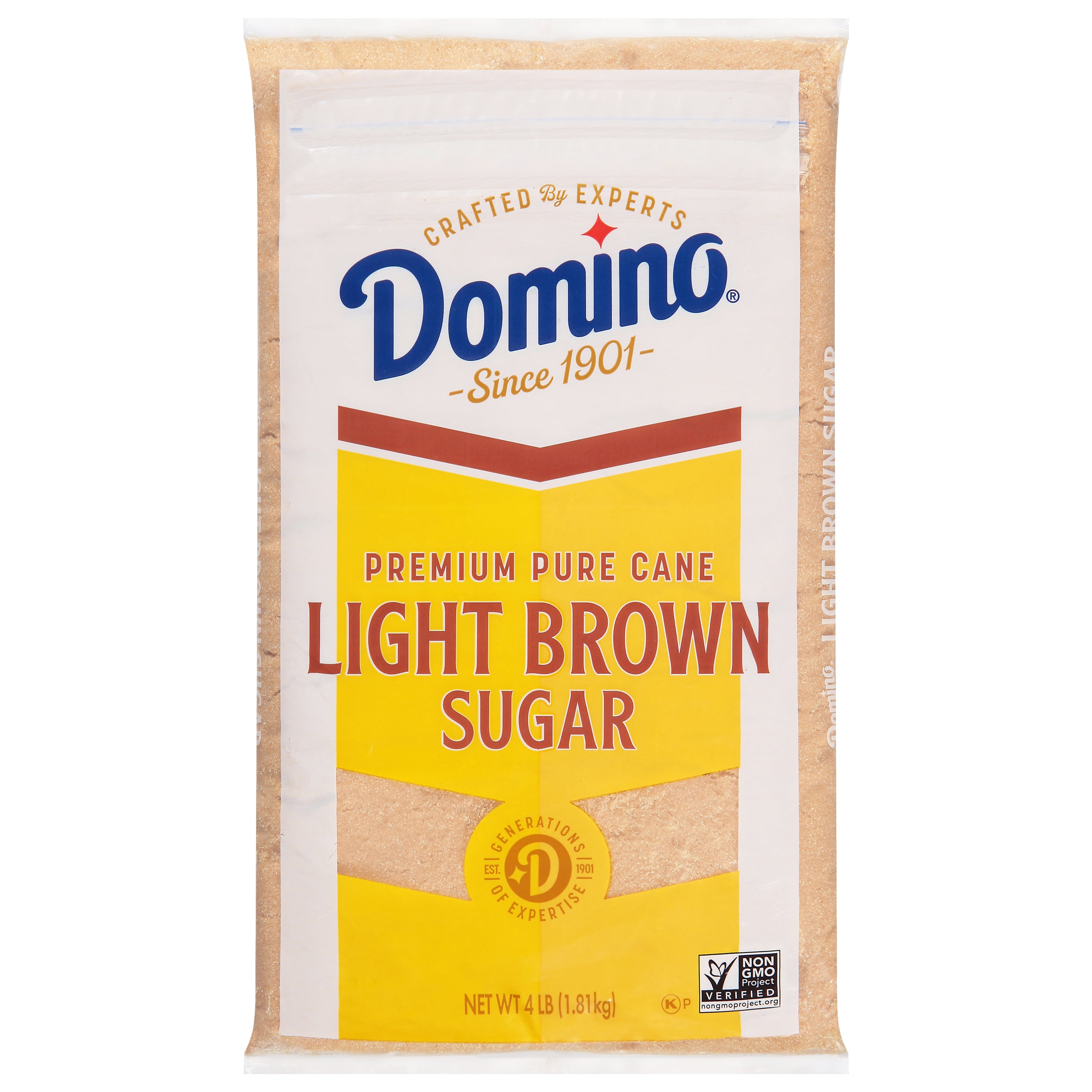Domino Premium Pure Cane Light Brown Sugar, 4 lb