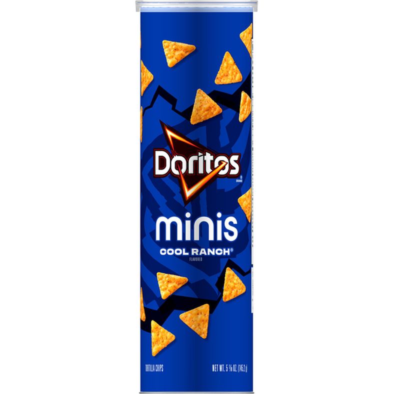 Doritos Tortilla Chips, Cool Ranch Flavored, Minis