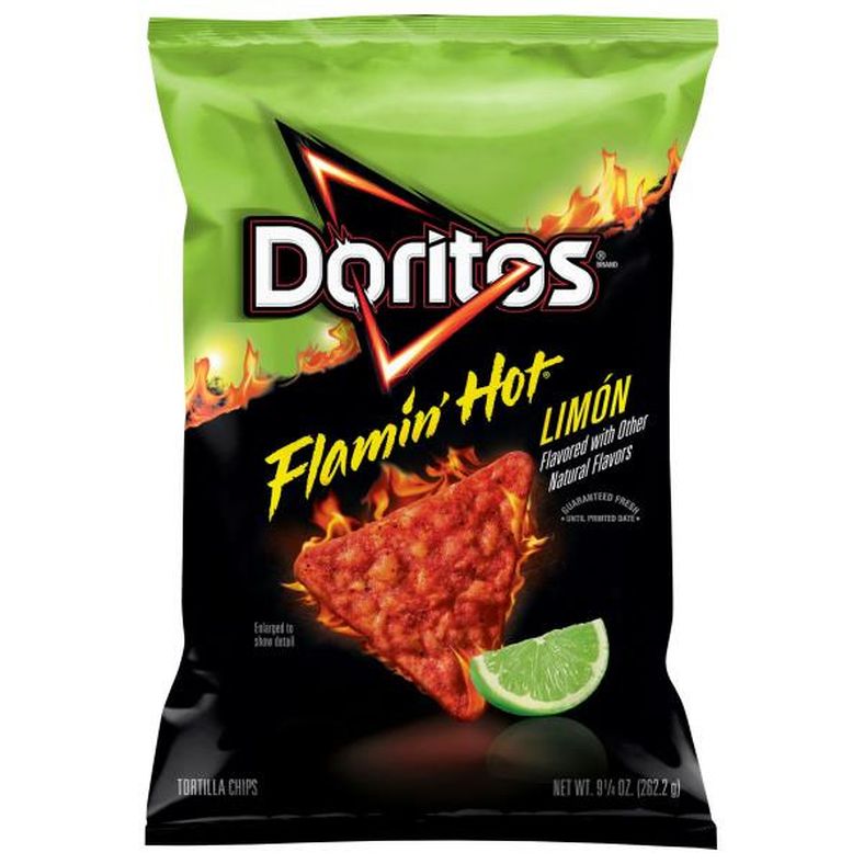 Doritos Tortilla Chips, Flamin' Hot Limon Flavored