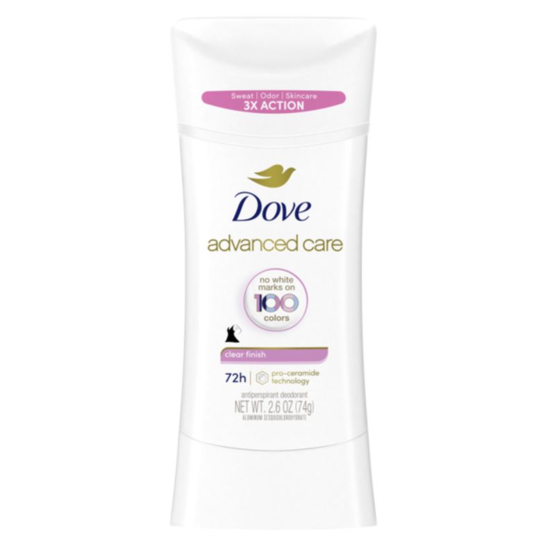 Dove Antiperspirant Deodorant Stick Clear Finish