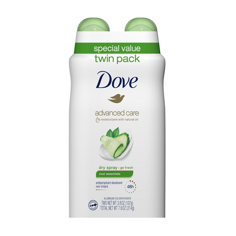 Dove Dry Spray Antiperspirant Deodorant Cool Essentials