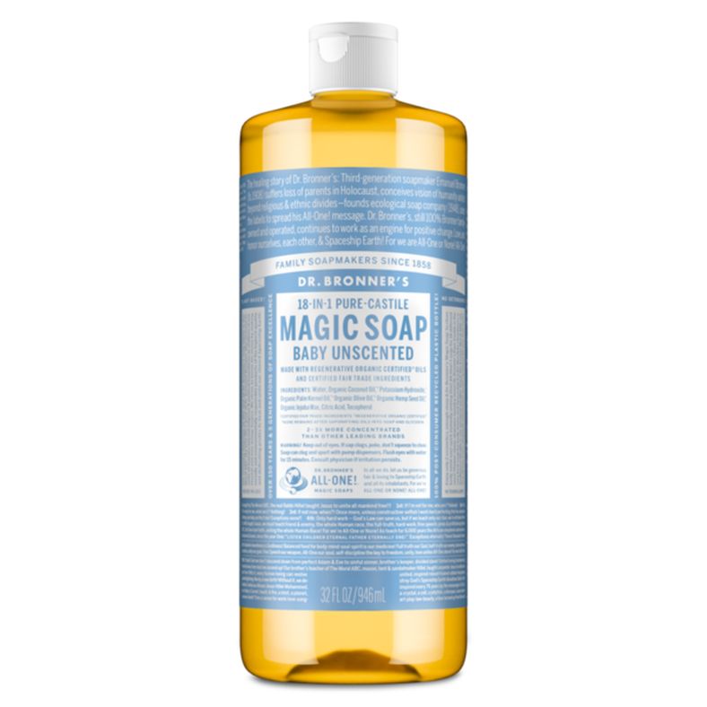 Dr. Bronner's Unscented Pure-Castile Liquid Soap