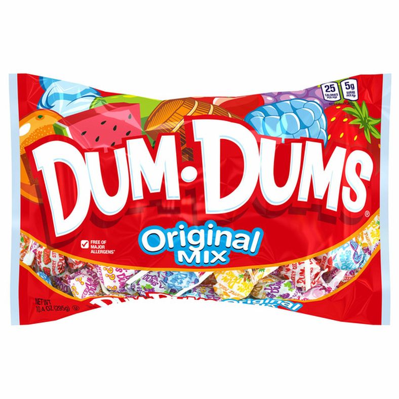 Dum Dums Original Mix Lollipops, Assorted Flavor Candy