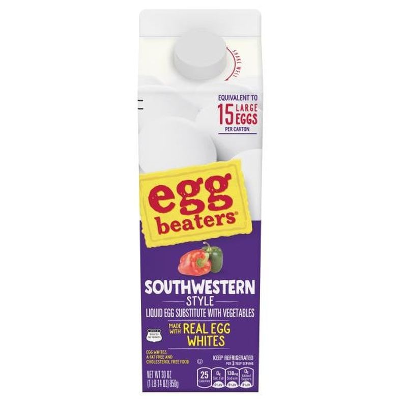 Egg Beaters Liquid Egg Substitute, with Vegetables, Southwestern Style