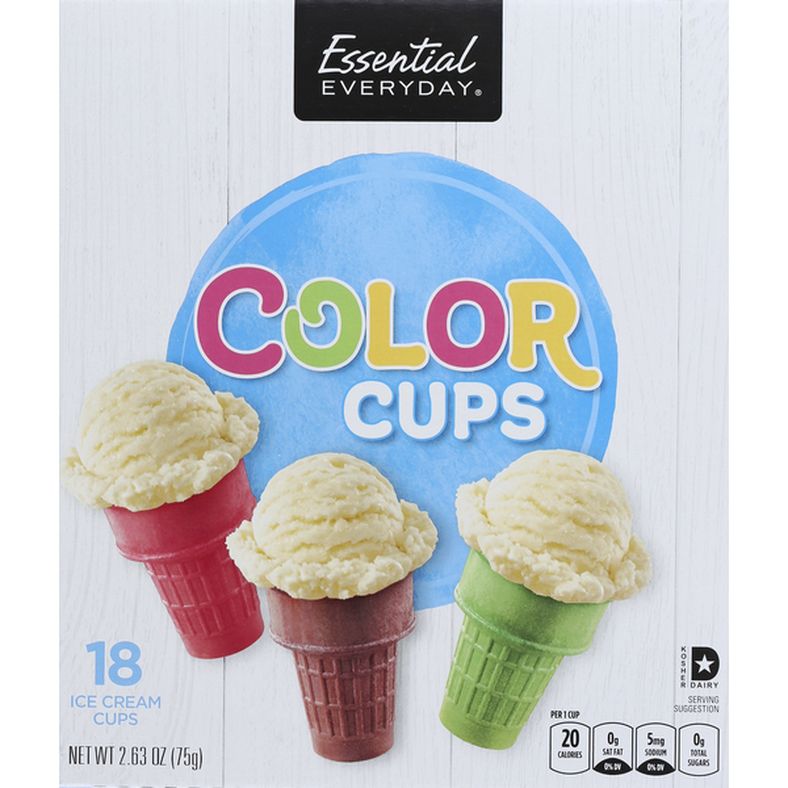Essential Everyday Color Ice Cream Cups