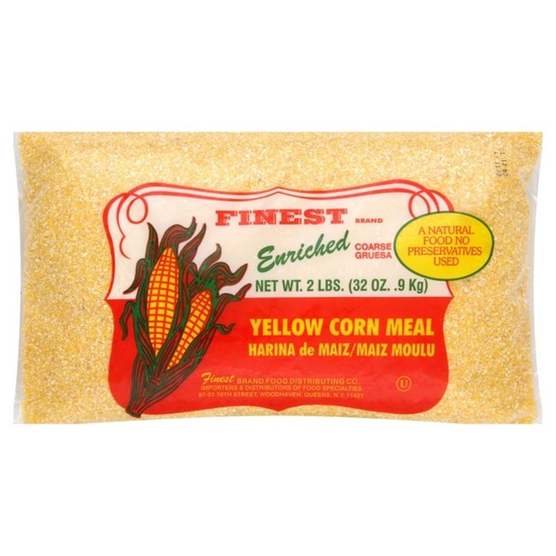 Finest Corn Meal, Coarse, Yellow
