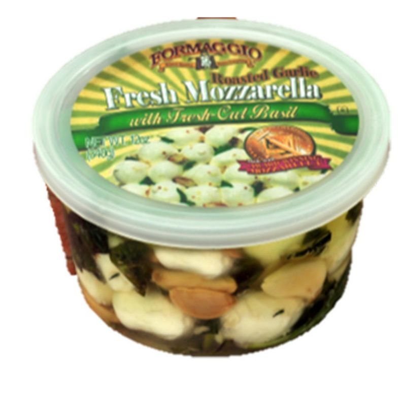 Formaggio Basil and Garlic Marinated Mozzarella