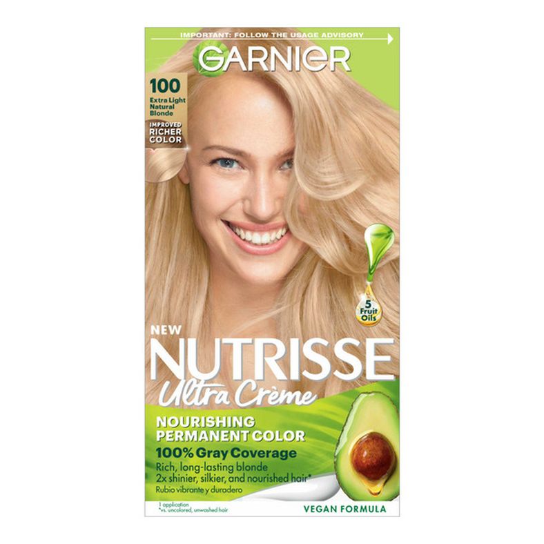 Garnier Nourishing Hair Color Creme, 100 Extra-Light Natural Blonde (Chamomile)