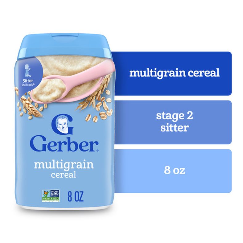 Gerber Stage 2 Baby Food Multigrain Cereal Whole Grains Baby Cereal