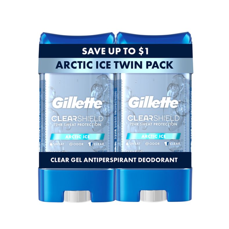 Gillette Antiperspirant and Deodorant for Men, Clear Gel, Arctic Ice