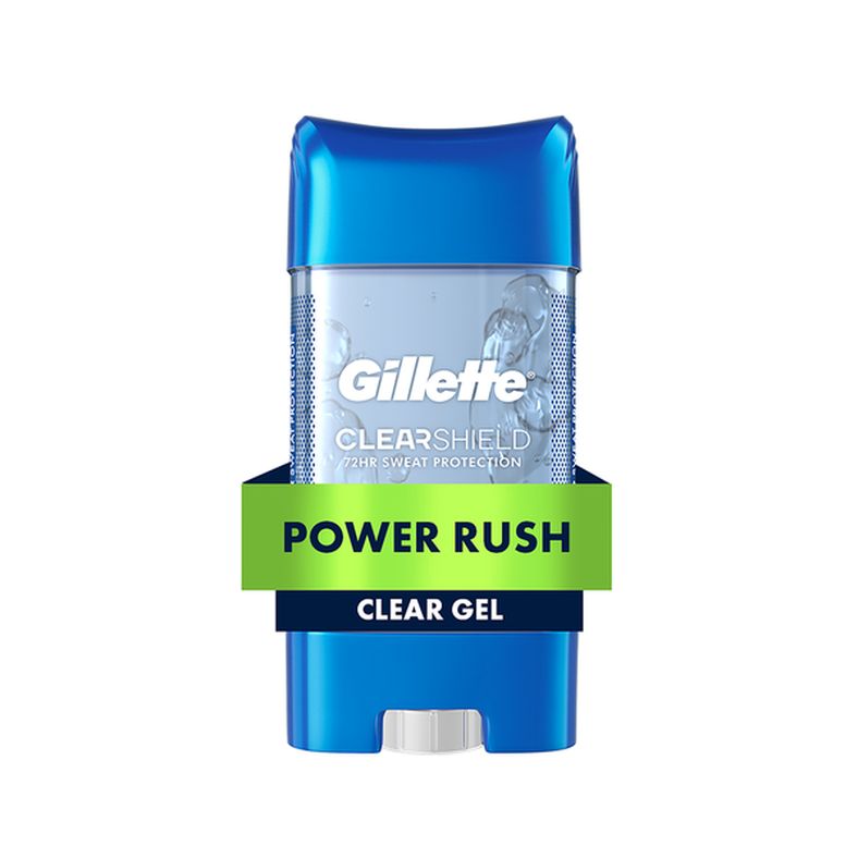 Gillette Power Rush Clear Gel Men’s Antiperspirant and Deodorant