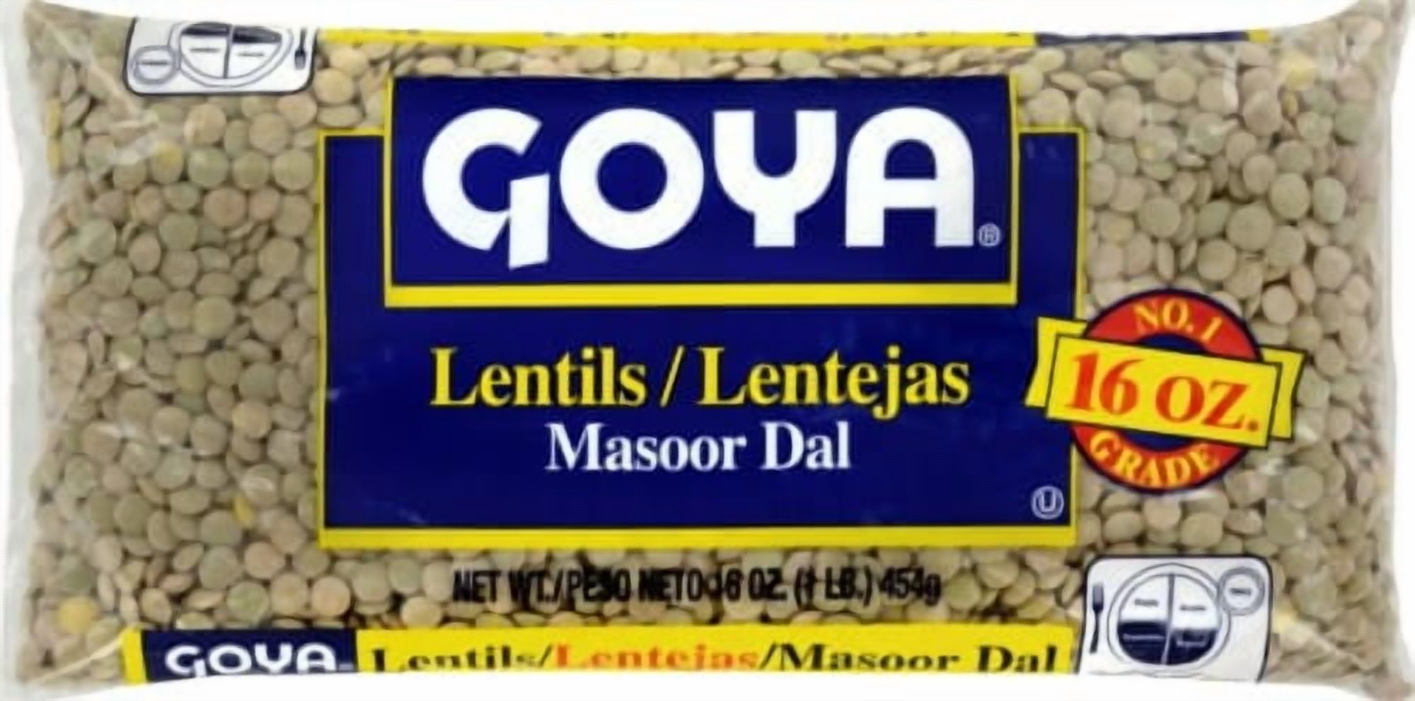 Goya Lentils 16 oz - Pack of 2