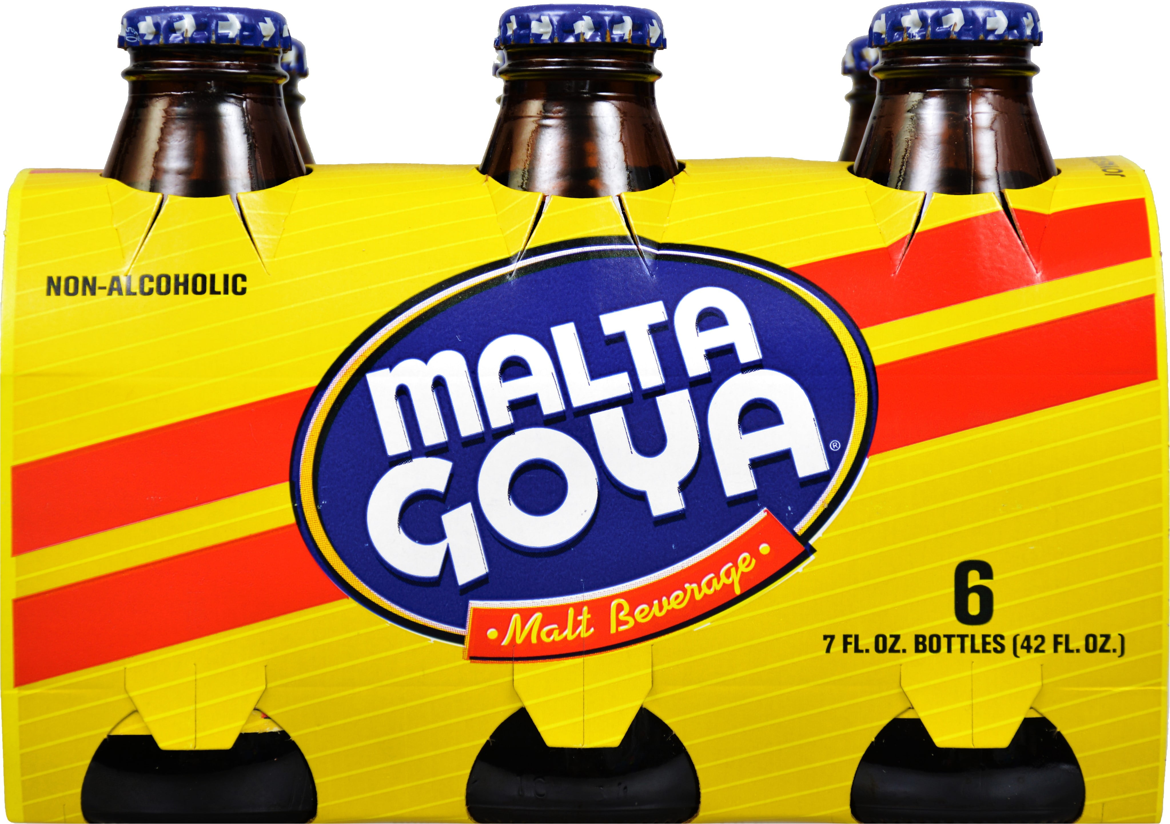 GOYA Malta Malt Beverage, 7 fl oz, 6 Count Glass Non-Alcoholic Soft Drink