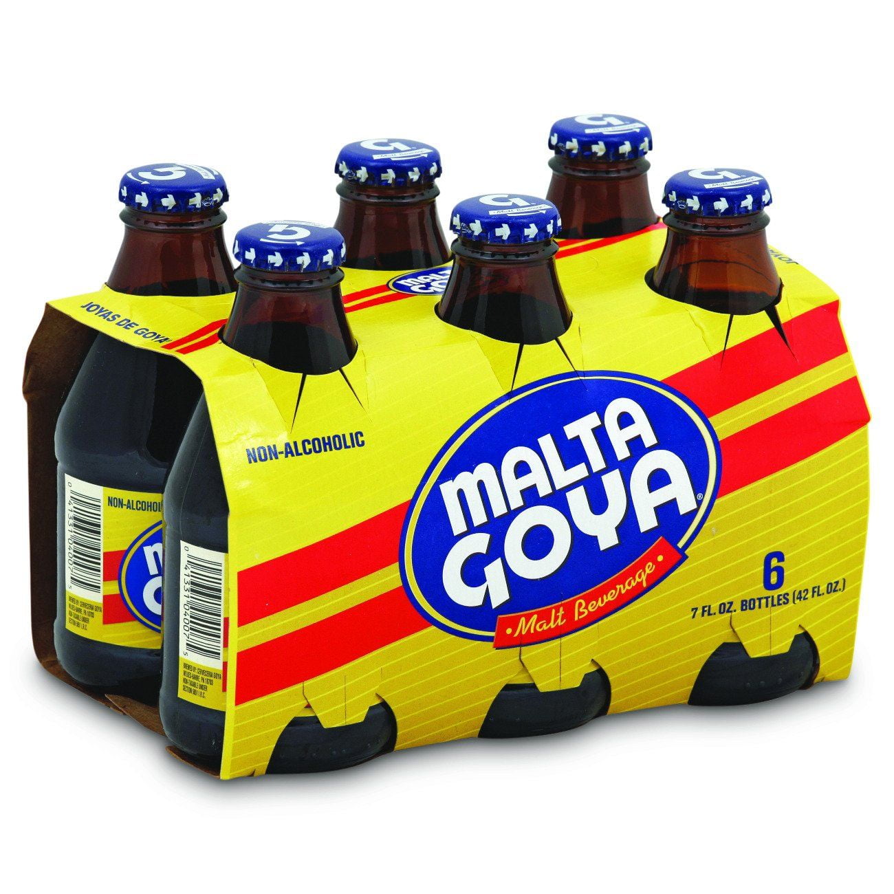 Goya Non-Alcoholic Malt Beverage6 pk Bottles - 7 oz (Pack of 2)