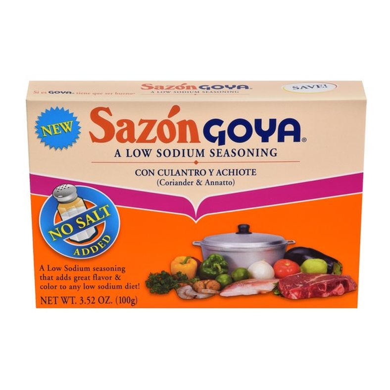 Goya Sazón Seasoning with Coriander & Annatto, No Salt Added
