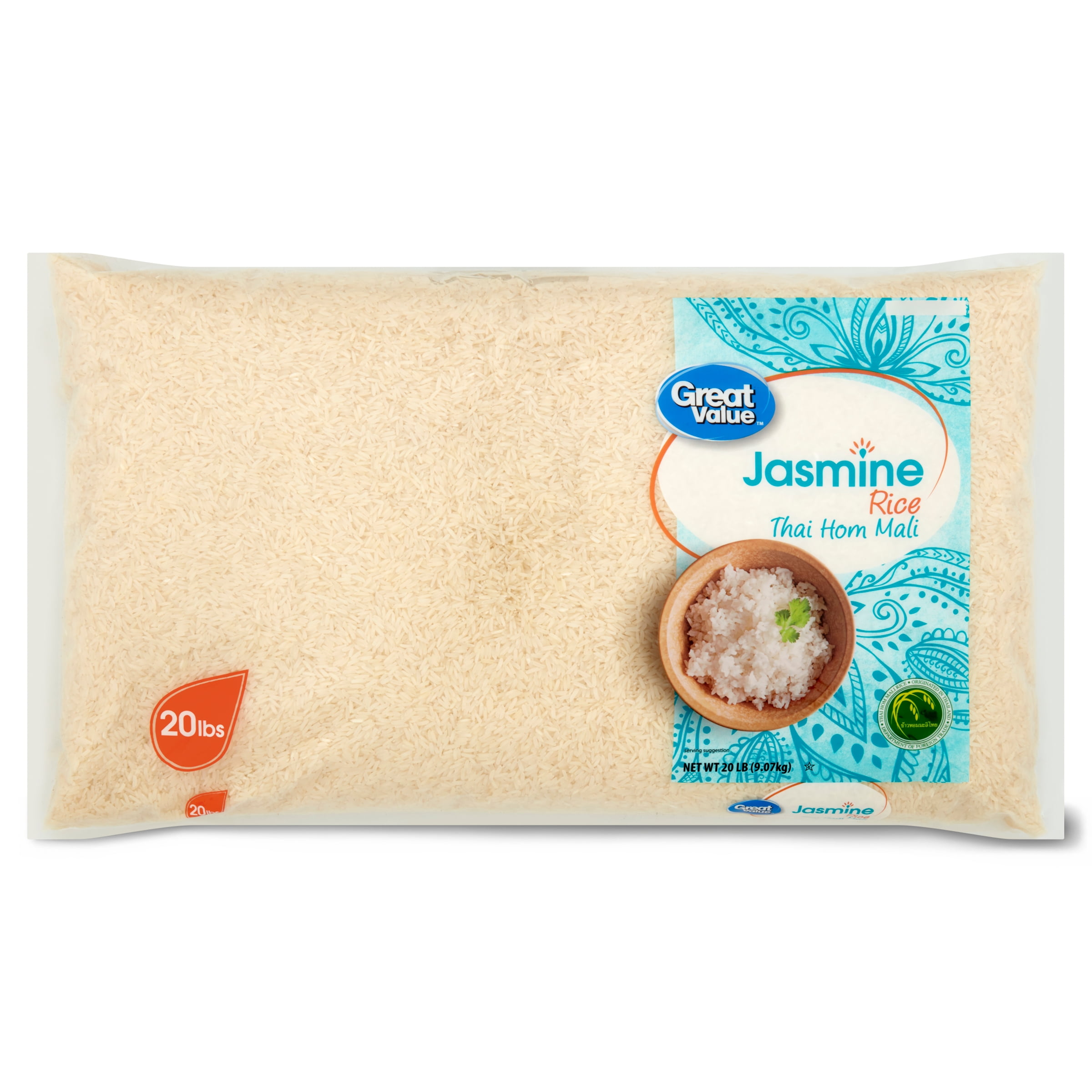 Great Value Jasmine Rice, 20 lb