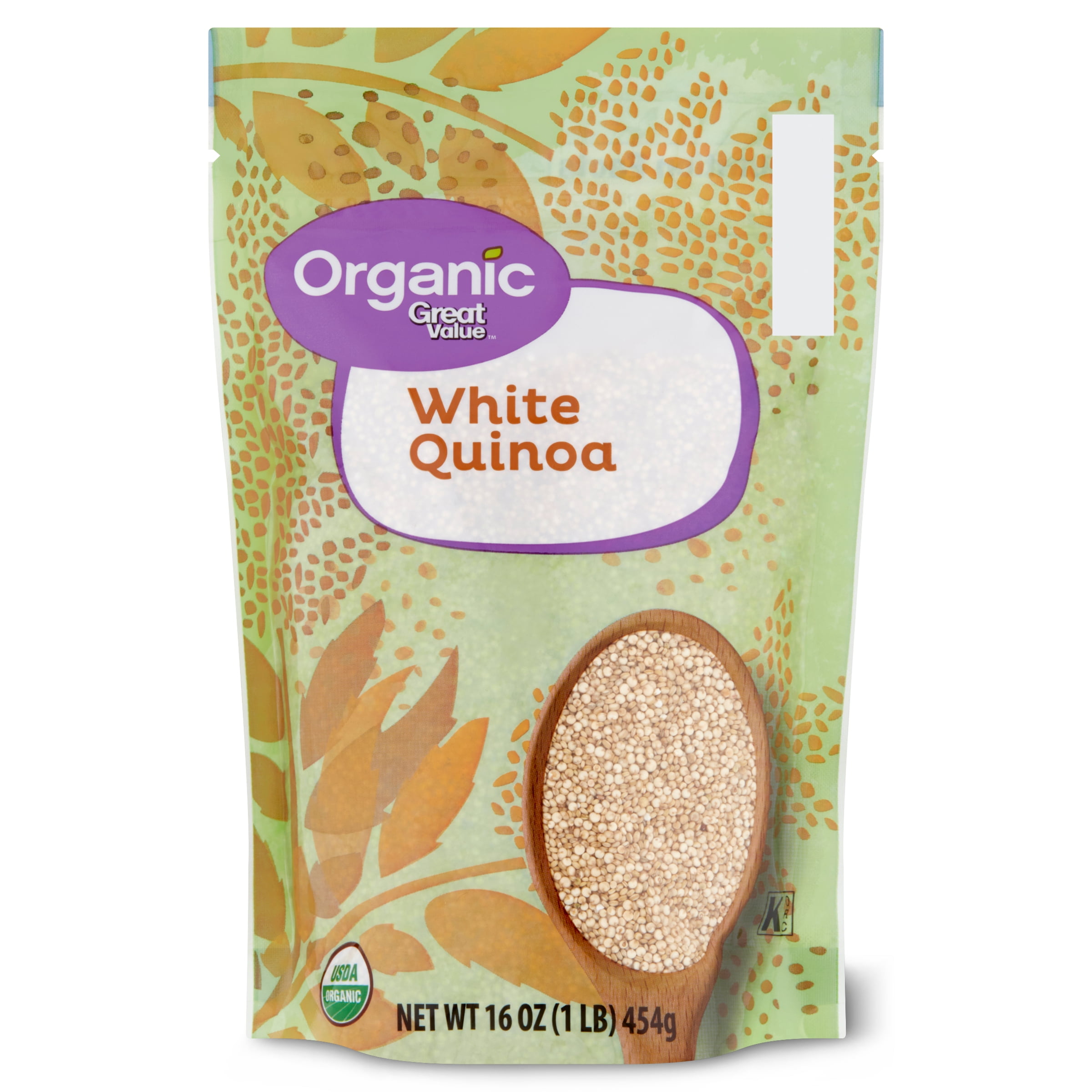 Great Value Organic White Quinoa, 16 oz (Pieces of Quinoa)