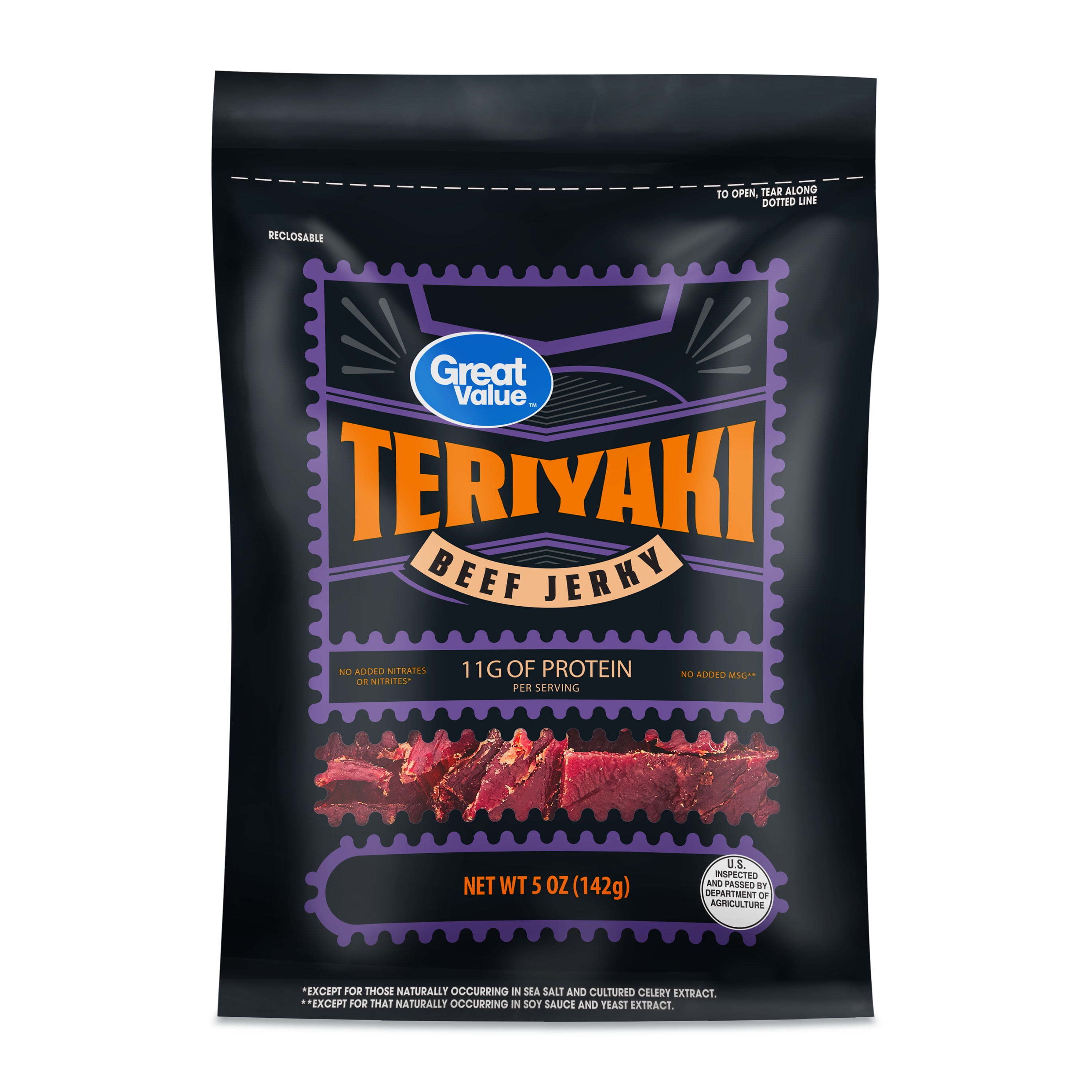 Great Value Teriyaki Beef Jerky, 5 oz