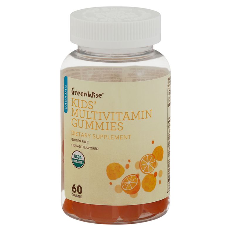 GreenWise Multivitamin, Organic, Kids', Orange Flavored