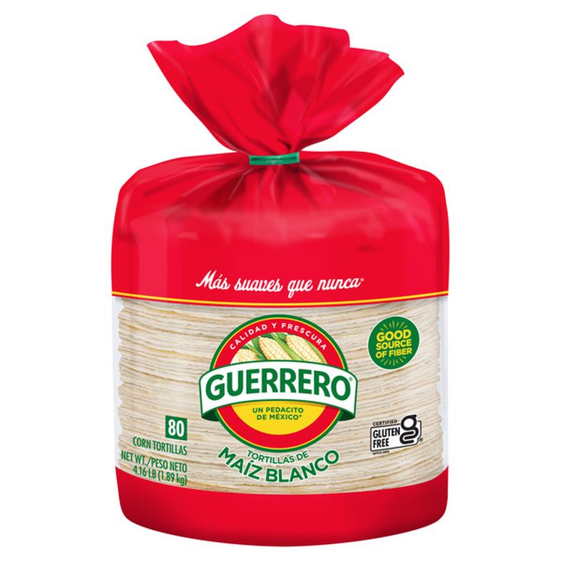 Guerrero White Corn/De Maiz Blanco Tortillas