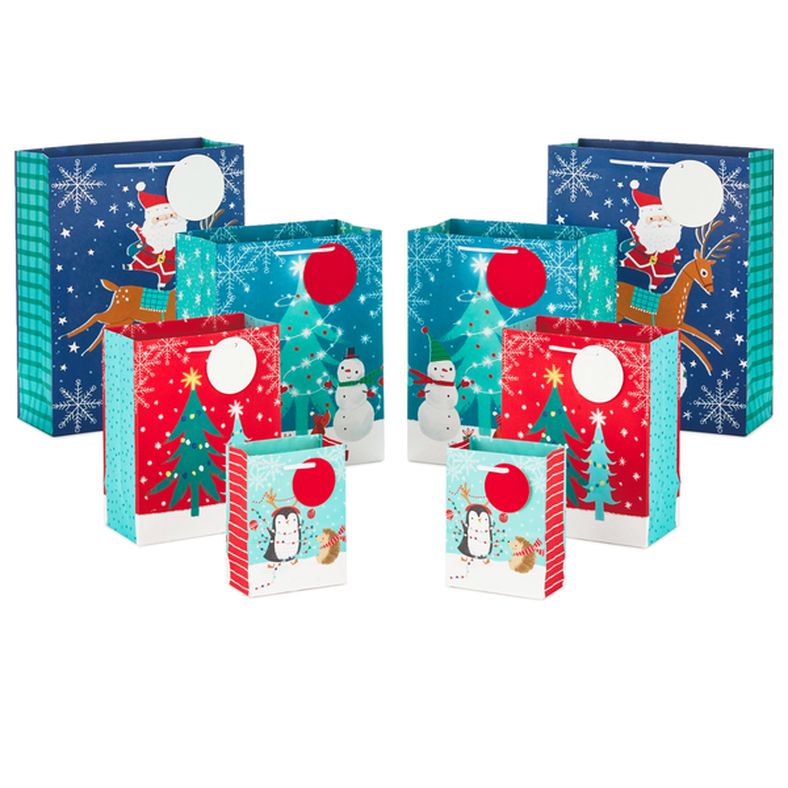 Hallmark Christmas Gift Bags Assorted Sizes (8 Bags) #52