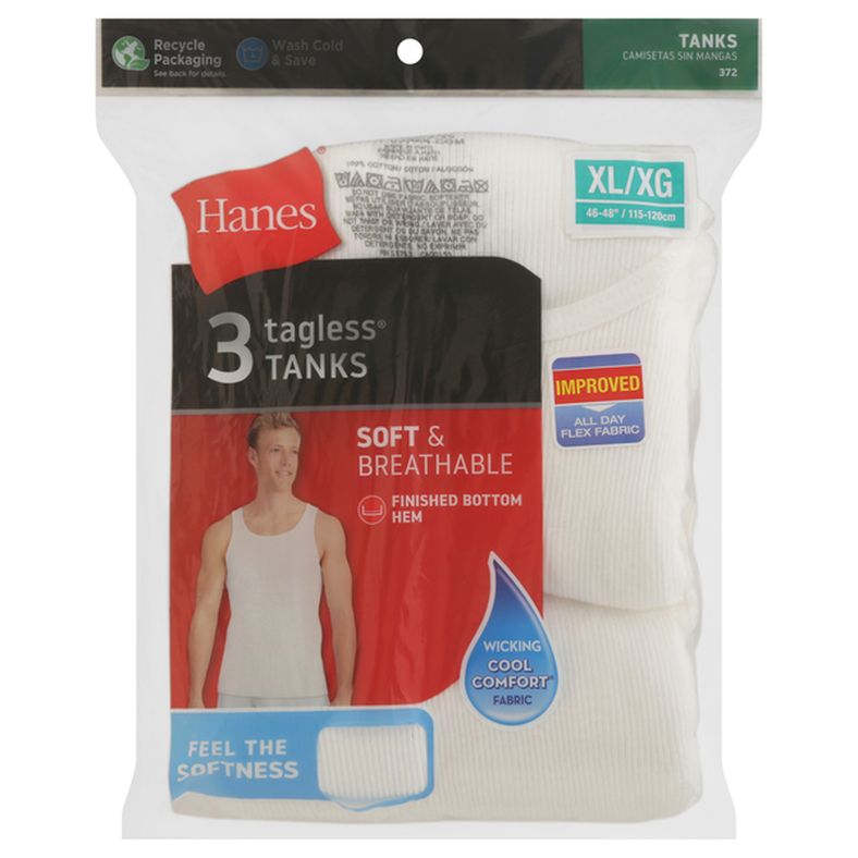 Hanes Tanks, Tagless, XL/XG (46-48)